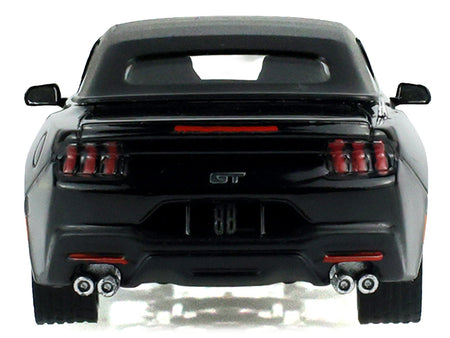 2024 Ford Mustang GT Convertible Black "Black Bandit" Series 31 1/64 Diecast Model Car by Greenlight-Greenlight-ModelCars.com