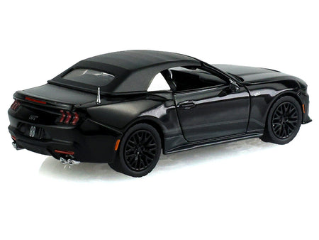2024 Ford Mustang GT Convertible Black "Black Bandit" Series 31 1/64 Diecast Model Car by Greenlight-Greenlight-ModelCars.com