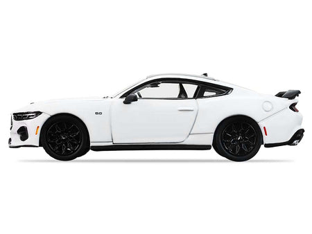 2024 Ford Mustang Oxford White with Black Top "GreenLight Muscle" Series 30 1/64 Diecast Model Car by Greenlight-Greenlight-ModelCars.com