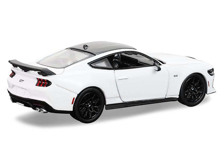 2024 Ford Mustang Oxford White with Black Top "GreenLight Muscle" Series 30 1/64 Diecast Model Car by Greenlight-Greenlight-ModelCars.com