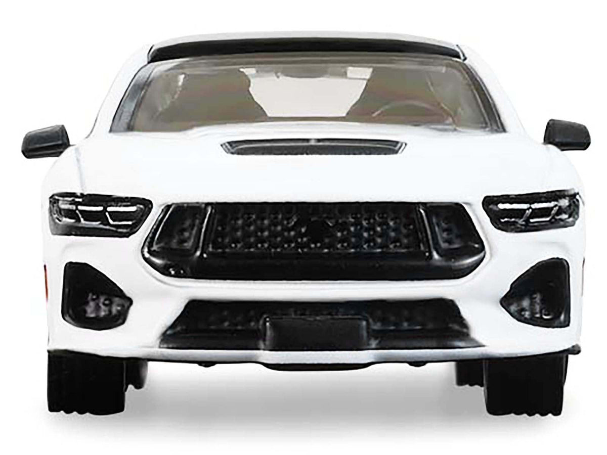 2024 Ford Mustang Oxford White with Black Top "GreenLight Muscle" Series 30 1/64 Diecast Model Car by Greenlight-Greenlight-ModelCars.com