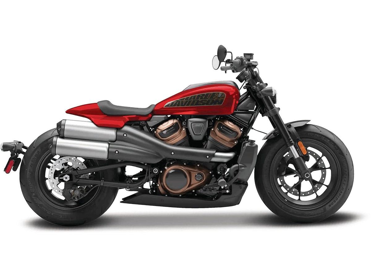 2024 Harley Davidson Sportster S Motorcycle Red Metallic and Black "H-D Custom" Series 1/12 Diecast Model Car by Maisto-Maisto-ModelCars.com