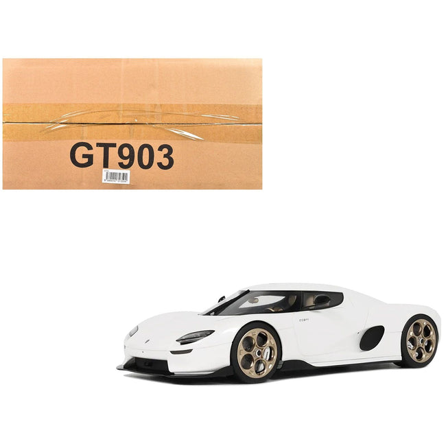 2024 Koenigsegg CC850 Crystal White 1/18 Model Car by GT Spirit-GT Spirit-ModelCars.com