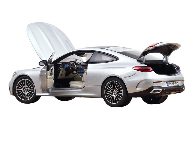2024 Mercedes-Benz CLE Coupe Hightech Silver Metallic 1/18 Diecast Model Car by Norev-Norev-ModelCars.com