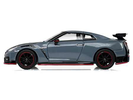 2024 Nissan GT-R (R35) NISMO RHD (Right Hand Drive) Stealth Gray with Carbon Top and Hood "Tokyo Torque" Series 10 1/64 Diecast Model Car by Greenlight-Greenlight-ModelCars.com