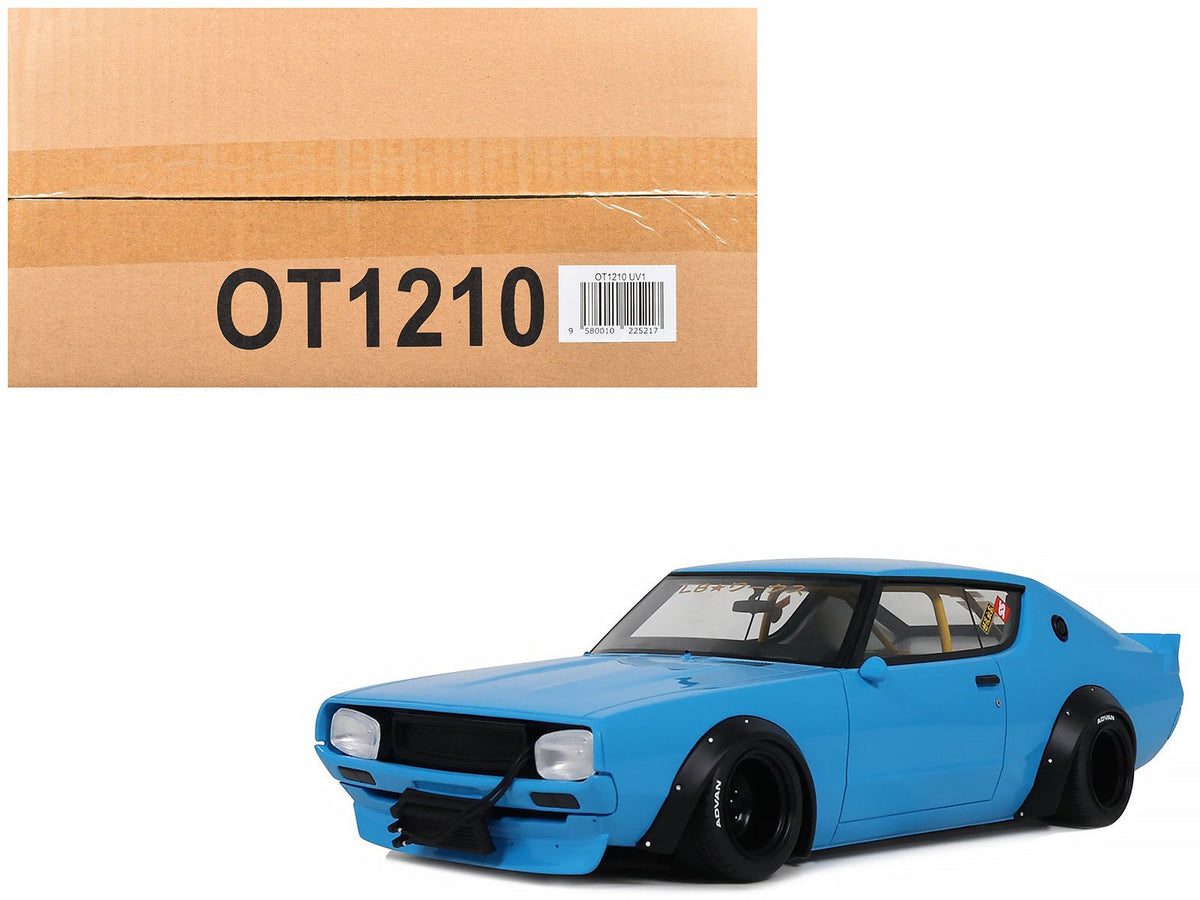 2024 Nissan Skyline 2000 GT-R (KPGC110) "LB-Works" RHD (Right Hand Drive) Blue Limited Edition to 999 pieces Worldwide 1/18 Model Car by Otto Mobile-Otto Mobile-ModelCars.com