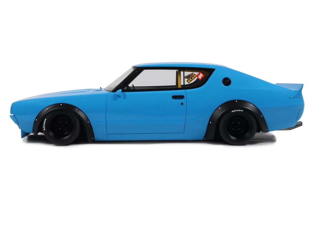 2024 Nissan Skyline 2000 GT-R (KPGC110) "LB-Works" RHD (Right Hand Drive) Blue Limited Edition to 999 pieces Worldwide 1/18 Model Car by Otto Mobile-Otto Mobile-ModelCars.com
