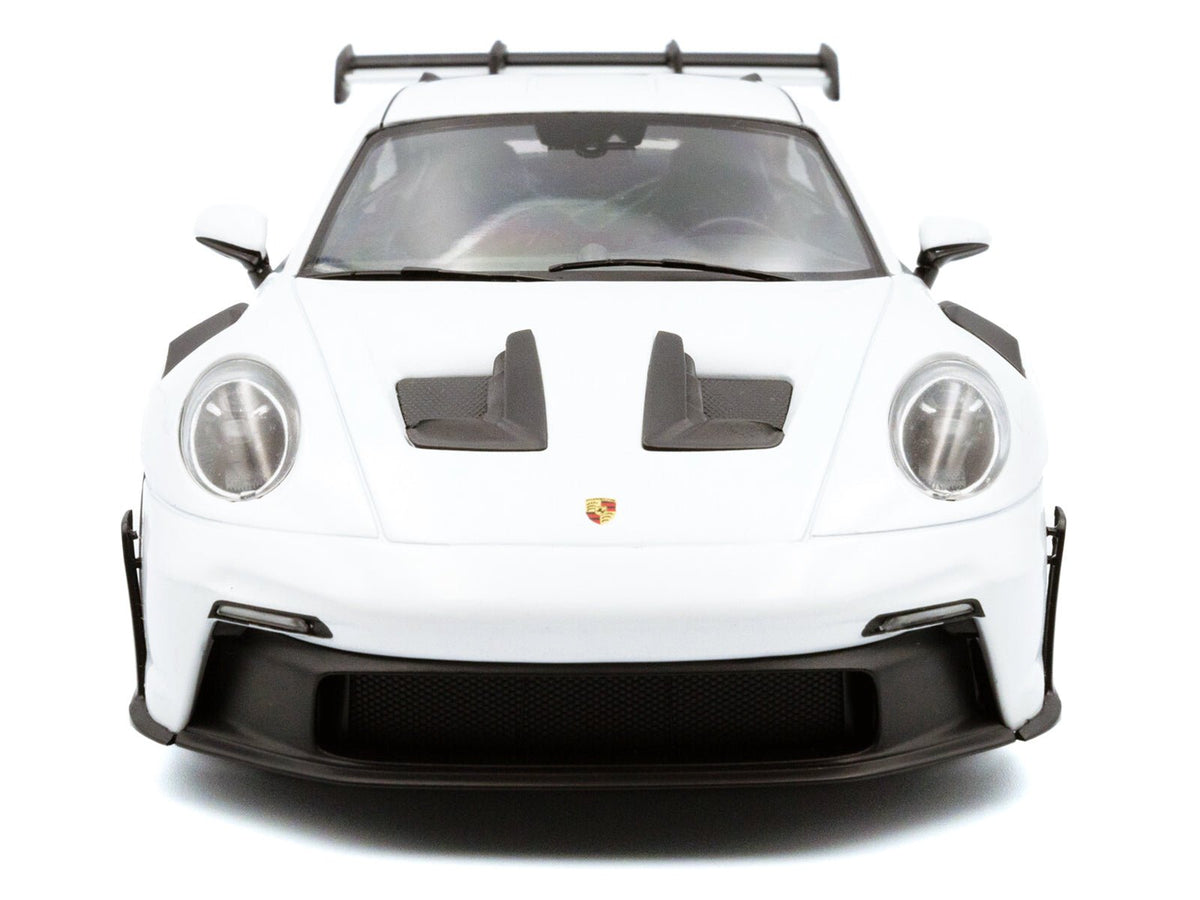 2024 Porsche 911 (992) GT3 RS White with Blue Stripes 1/18 Diecast Model Car by Solido-Solido-ModelCars.com
