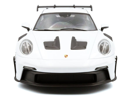2024 Porsche 911 (992) GT3 RS White with Blue Stripes 1/18 Diecast Model Car by Solido-Solido-ModelCars.com