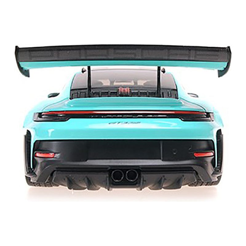 2024 Porsche 911 GT3 RS Green with Carbon Top and Hood Stripes Limited Edition to 400 pieces Worldwide 1/18 Diecast Model Car by Minichamps - Minichamps - ModelCars.com
