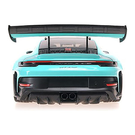 2024 Porsche 911 GT3 RS Green with Carbon Top and Hood Stripes Limited Edition to 400 pieces Worldwide 1/18 Diecast Model Car by Minichamps - Minichamps - ModelCars.com