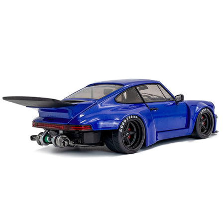 2024 Porsche 911 KS-R by Khyzyl Saleem Dark Blue Metallic 1/18 Diecast Model Car by Solido-Solido-ModelCars.com