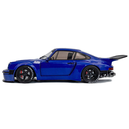 2024 Porsche 911 KS-R by Khyzyl Saleem Dark Blue Metallic 1/18 Diecast Model Car by Solido-Solido-ModelCars.com
