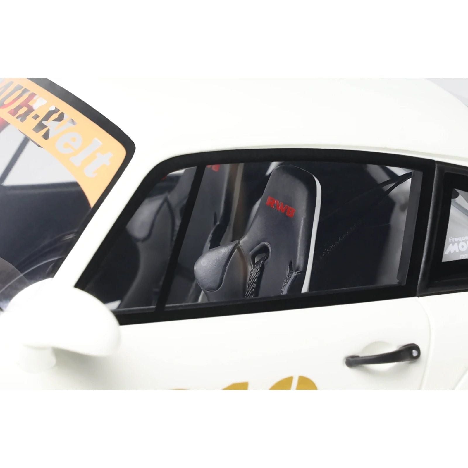 2024 Porsche RWB 964 "Natty Dread Junior" White with Graphics 1/18 Model Car by GT Spirit - GT Spirit - ModelCars.com
