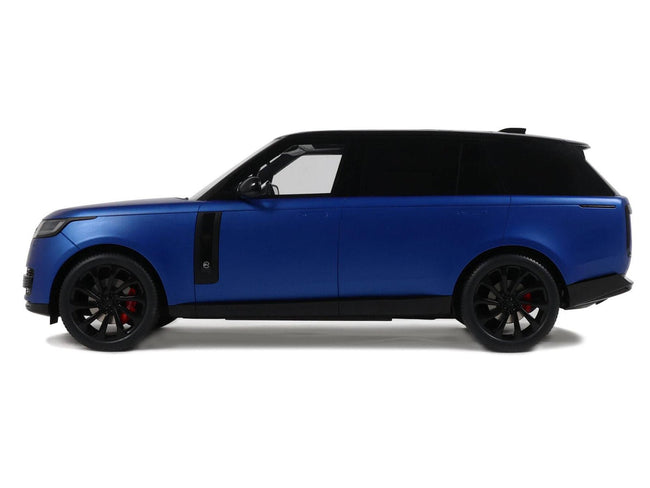 2024 Range Rover P615 SV Blue Metallic with Black Top 1/18 Model Car by GT Spirit-GT Spirit-ModelCars.com