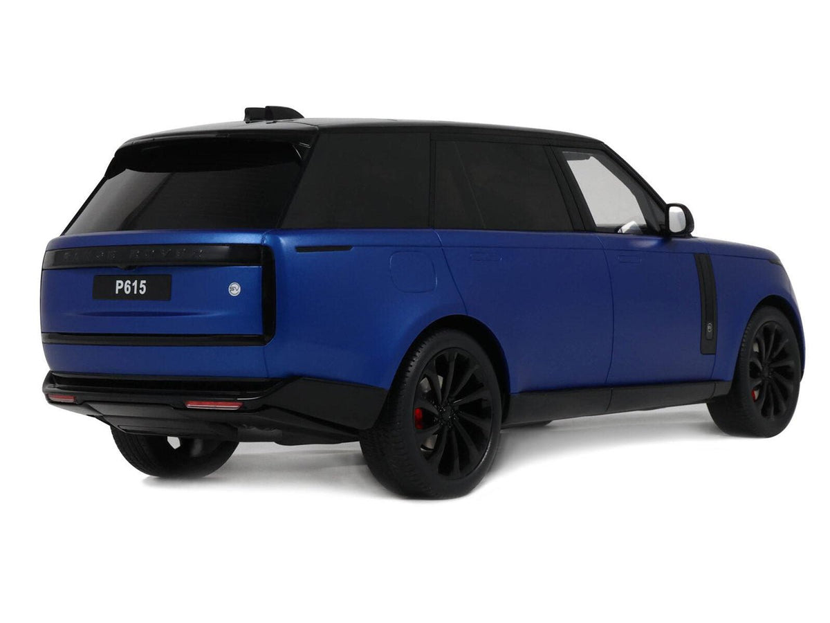 2024 Range Rover P615 SV Blue Metallic with Black Top 1/18 Model Car by GT Spirit-GT Spirit-ModelCars.com