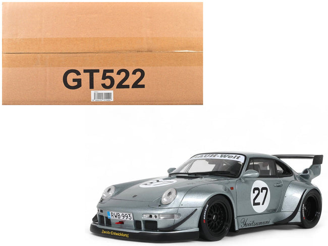 2024 RWB Yuiitsumuni #27 Silver Metallic 1/18 Model Car by GT Spirit-GT Spirit-ModelCars.com