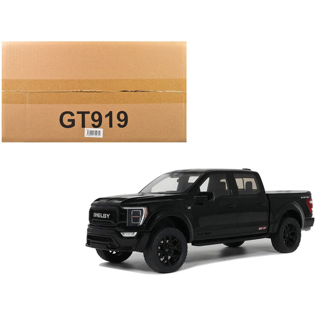 2024 Shelby F-150 Centennial Edition Pickup Truck Black 1/18 Model Car by GT Spirit-GT Spirit-ModelCars.com