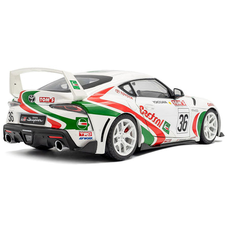 2024 Toyota GR Supra #36 "Toyota Racing Tribute" White with Green and Red Graphics 1/18 Diecast Model Car by Solido-Solido-ModelCars.com