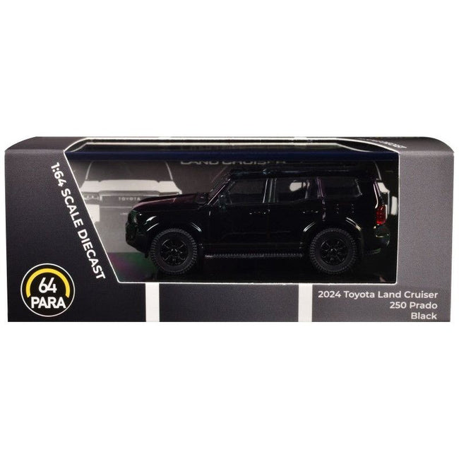 2024 Toyota Land Cruiser 250 Prado Black 1/64 Diecast Model Car by Paragon Models-Paragon-ModelCars.com