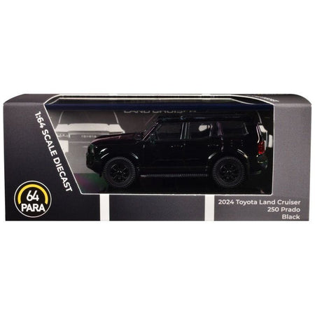 2024 Toyota Land Cruiser 250 Prado Black 1/64 Diecast Model Car by Paragon Models - Paragon - ModelCars.com