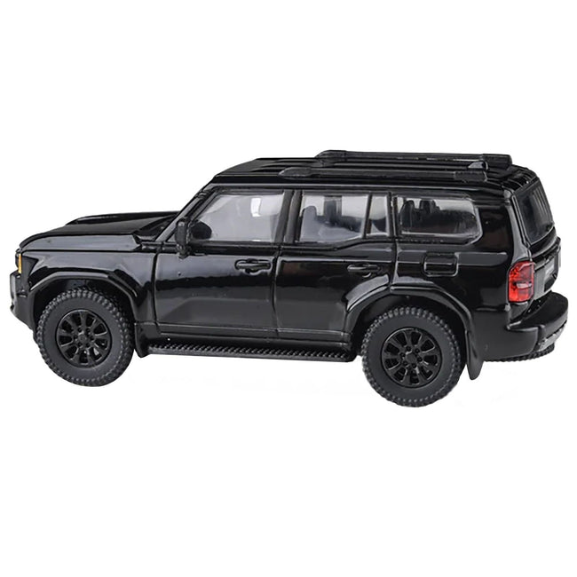 2024 Toyota Land Cruiser 250 Prado Black 1/64 Diecast Model Car by Paragon Models-Paragon-ModelCars.com