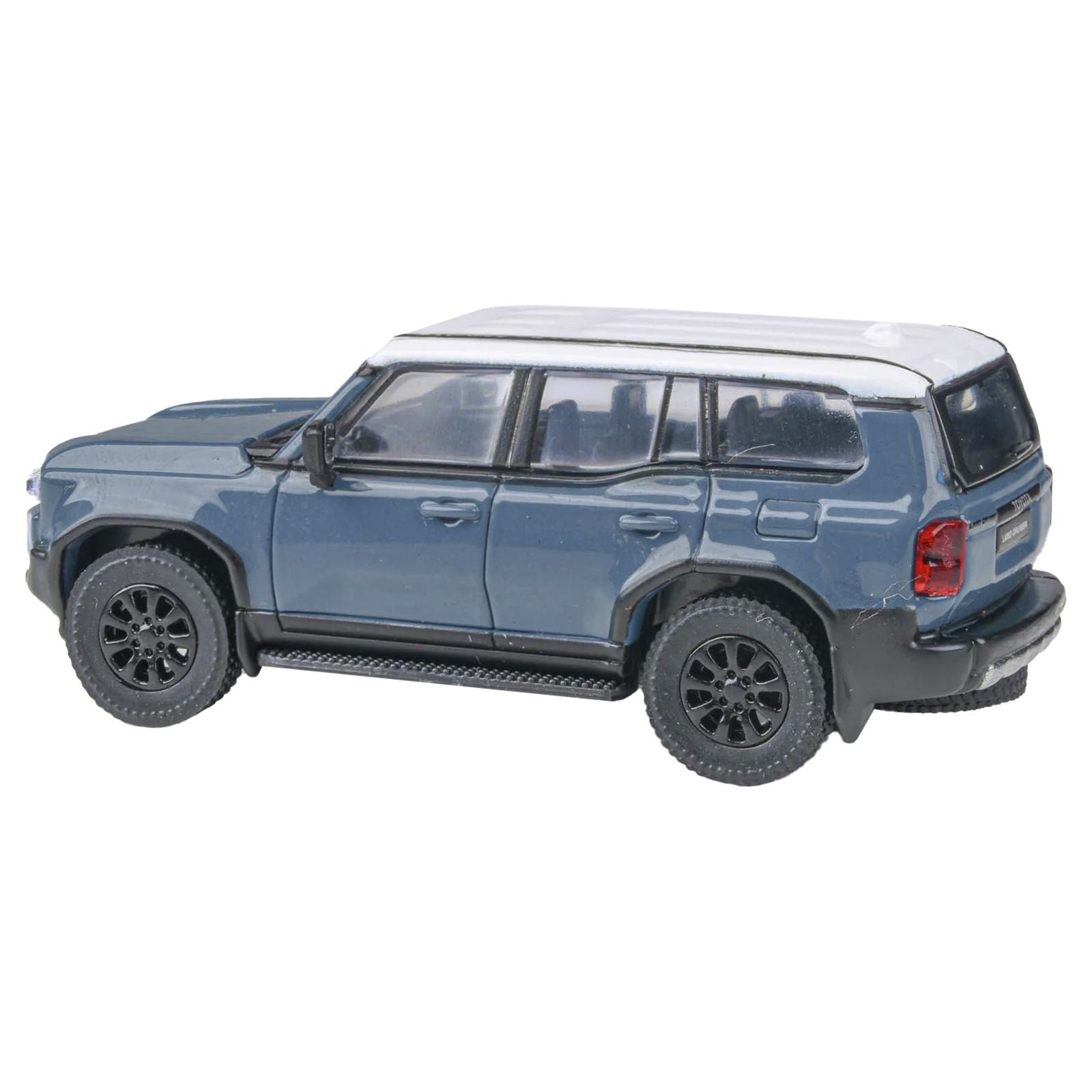 2024 Toyota Land Cruiser 250 Prado Heritage Blue with White Top 1/64 Diecast Model Car by Paragon Models - Paragon - ModelCars.com