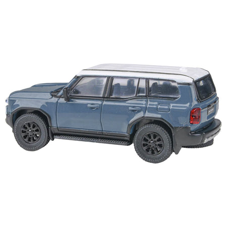 2024 Toyota Land Cruiser 250 Prado Heritage Blue with White Top 1/64 Diecast Model Car by Paragon Models - Paragon - ModelCars.com
