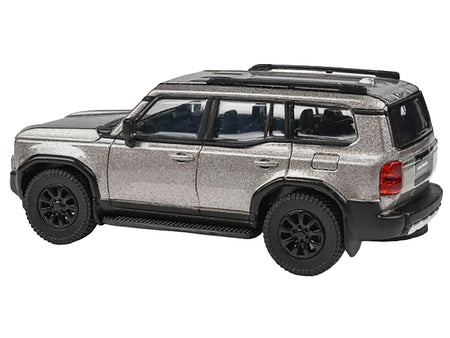 2024 Toyota Land Cruiser 250 Prado Meteor Shower Silver Metallic 1/64 Diecast Model Car by Paragon Models-Paragon-ModelCars.com