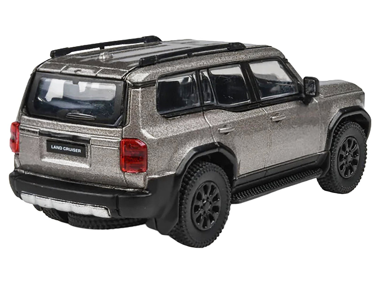 2024 Toyota Land Cruiser 250 Prado Meteor Shower Silver Metallic 1/64 Diecast Model Car by Paragon Models-Paragon-ModelCars.com