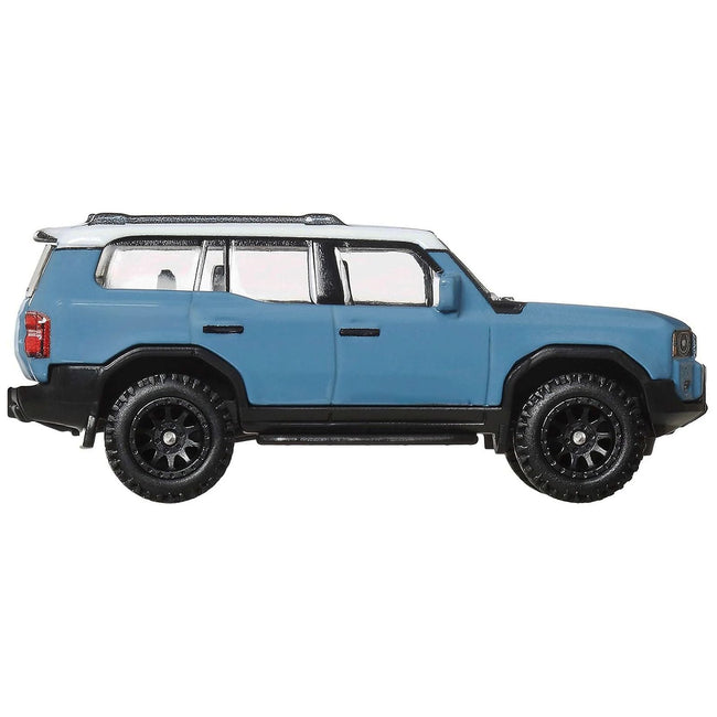 2024 Toyota Land Cruiser Blue with White Top "HW Off Road" Series Diecast Model Car by Hot Wheels-Hotwheels-ModelCars.com