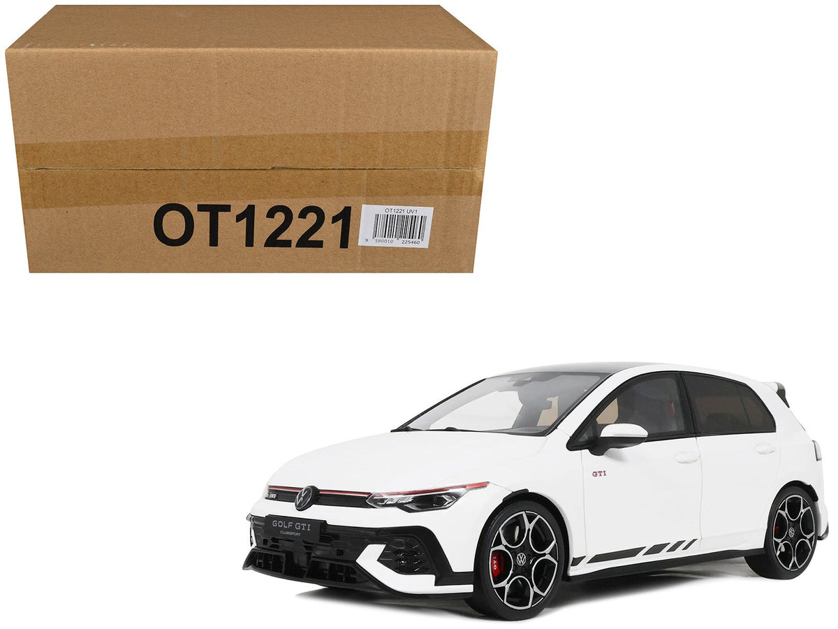 2024 Volkswagen Golf Mk.8 GTi Clubsport Pure White Limited Edition to 999 pieces Worldwide 1/18 Model Car by Otto Mobile-Otto Mobile-ModelCars.com
