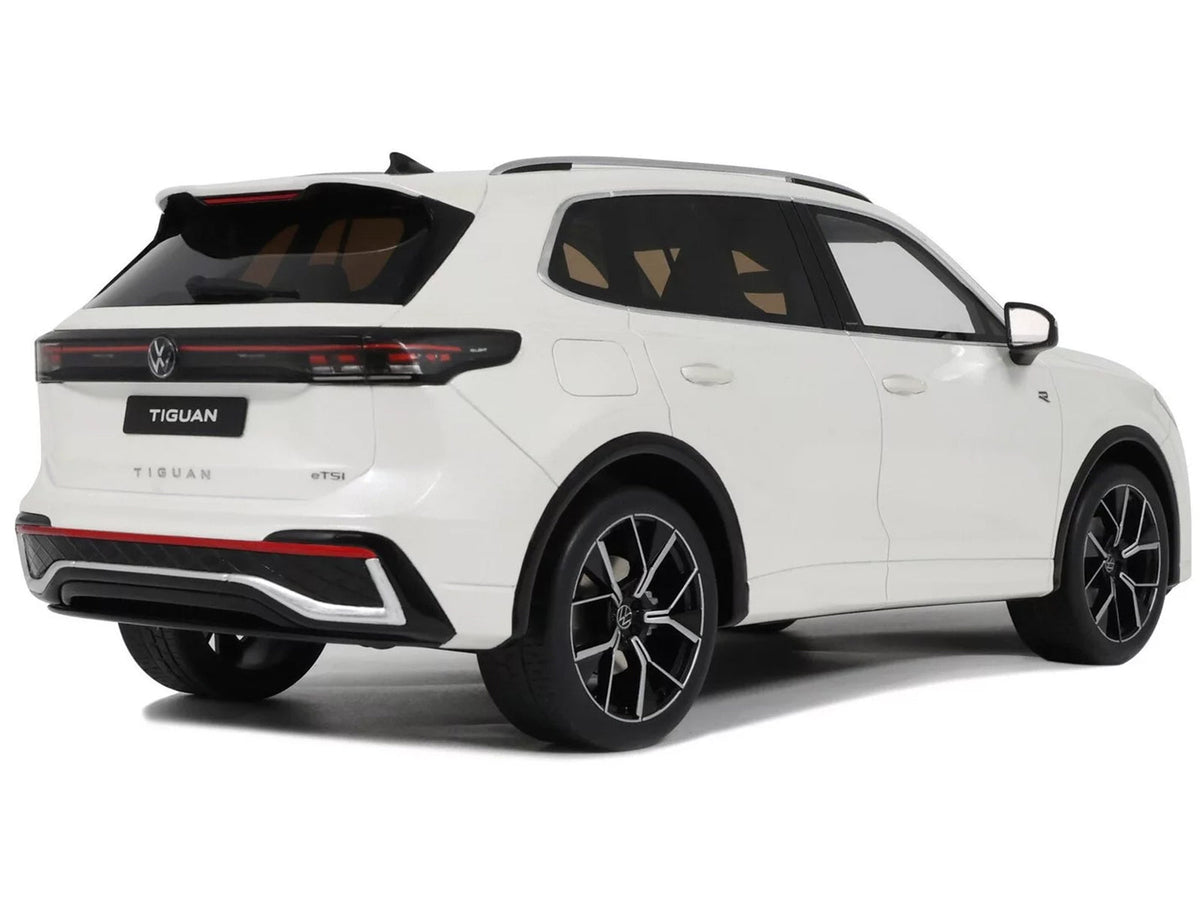2024 Volkswagen Tiguan E Tsi R-Line Oryx White Pearl Limited Edition to 999 pieces Worldwide 1/18 Model Car by Otto Mobile-Otto Mobile-ModelCars.com