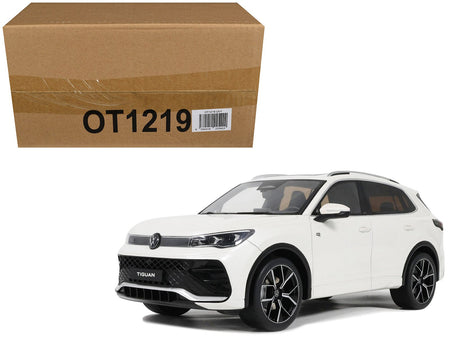 2024 Volkswagen Tiguan E Tsi R-Line Oryx White Pearl Limited Edition to 999 pieces Worldwide 1/18 Model Car by Otto Mobile-Otto Mobile-ModelCars.com