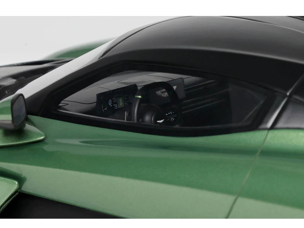 2025 Aston Martin Valhalla Green Metallic with Black Top 1/18 Model Car by GT Spirit-GT Spirit-ModelCars.com