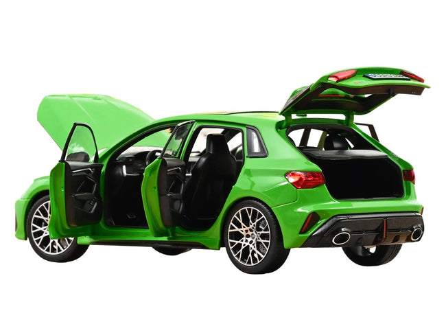 2025 Audi RS 3 Kyalami Green with Moonroof 1/18 Diecast Model Car by Norev-Norev-ModelCars.com