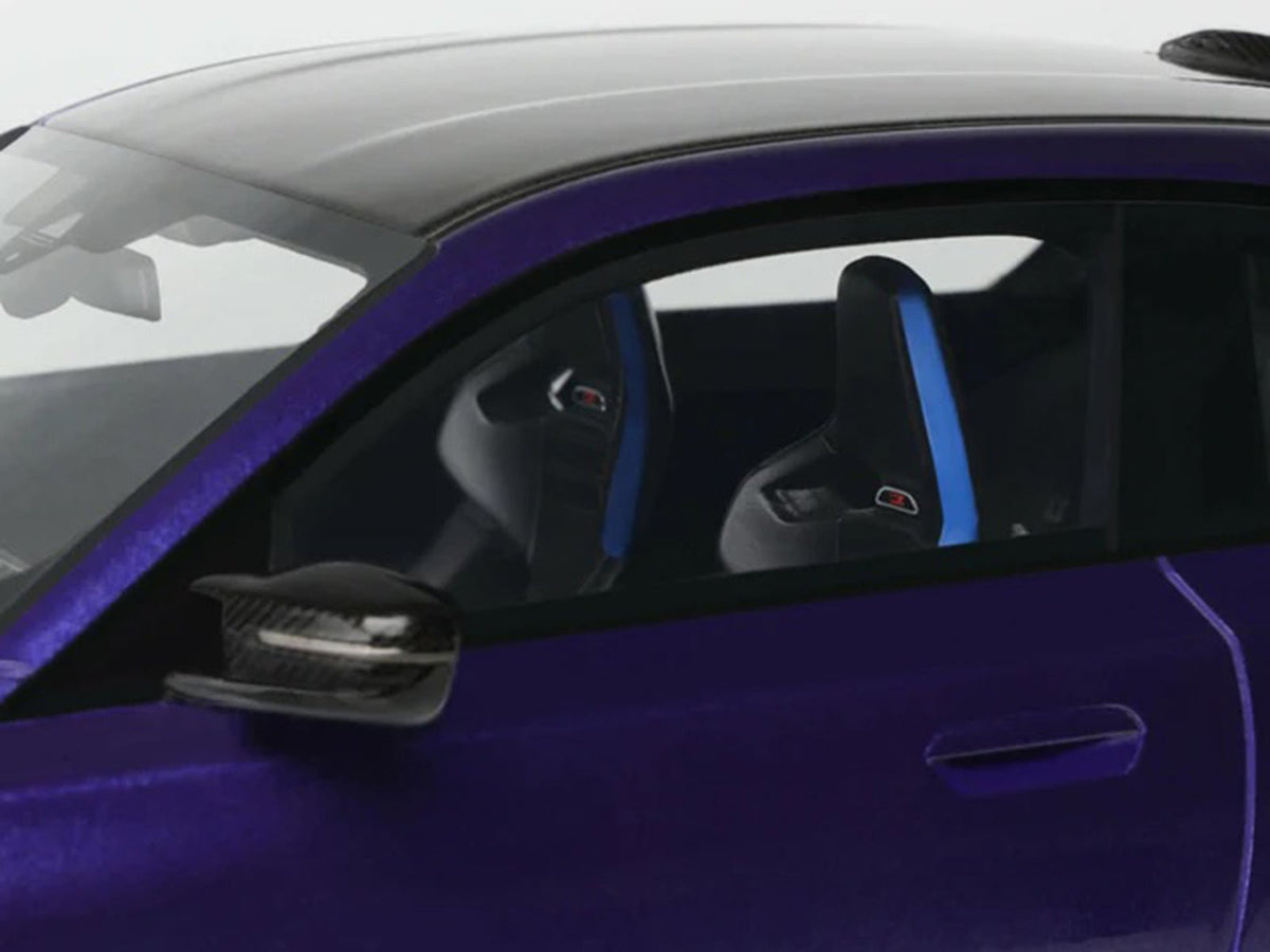 2025 BMW M2 CS Blue Metallic with Black Top 1/18 Model Car by GT Spirit-GT Spirit-ModelCars.com