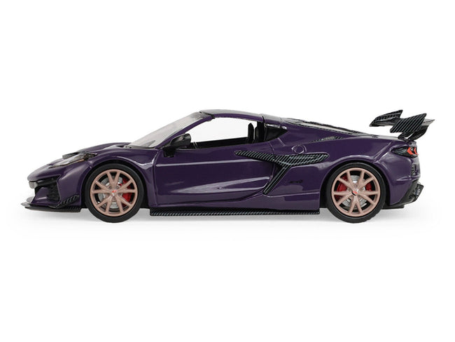 2025 Chevrolet Corvette ZR1 Hysteria Purple Metallic with Carbon Top "Auto Mall" Series 8 1/64 Diecast Model Car by Greenlight-Greenlight-ModelCars.com