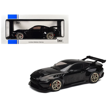 2025 Ford Mustang GTD Black "Limited Edition" Series 1/18 Diecast Model Car by IXO Models-IXO-ModelCars.com