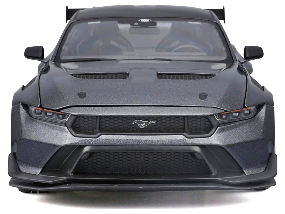 2025 Ford Mustang GTD Dark Gray Metallic with Black Top "Special Edition" Series 1/18 Diecast Model Car by Maisto-Maisto-ModelCars.com