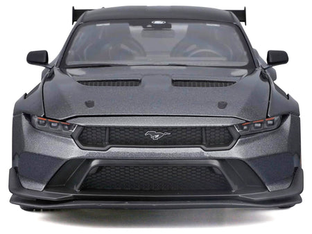 2025 Ford Mustang GTD Dark Gray Metallic with Black Top "Special Edition" Series 1/18 Diecast Model Car by Maisto-Maisto-ModelCars.com