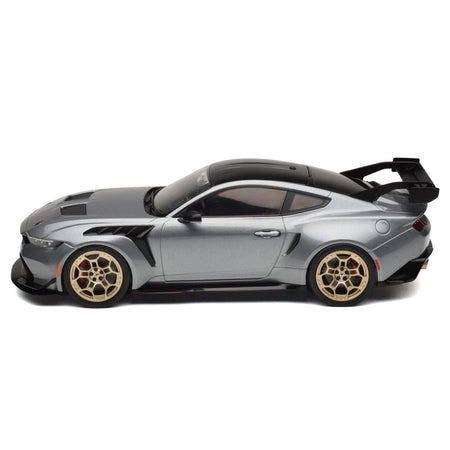 2025 Ford Mustang GTD Gray Metallic with Black Top "Limited Edition" Series 1/18 Diecast Model Car by IXO Models-IXO-ModelCars.com