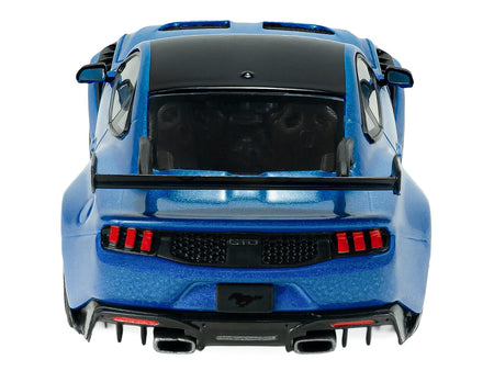 2025 Ford Mustang GTD Indulgent Blue Metallic with Black Top 1/43 Diecast Model Car by Solido-Solido-ModelCars.com