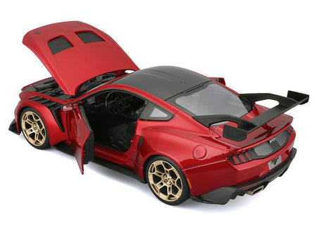 2025 Ford Mustang GTD Red Metallic with Black Top "Special Edition" Series 1/18 Diecast Model Car by Maisto-Maisto-ModelCars.com