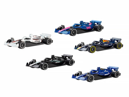2025 Formula 1 World Championship 5 piece Set Diecast Model Cars by Hot Wheels-Hotwheels-ModelCars.com