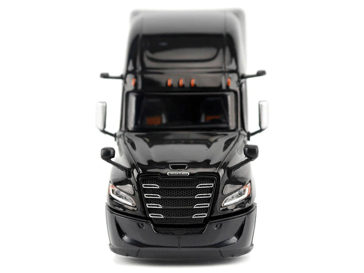 2025 Freightliner Cascadia Gen-5 Sleeper Cab Truck Tractor Night-Shift Black "Transport Series" 1/64 Diecast Model by Diecast Masters-Diecast Masters-ModelCars.com