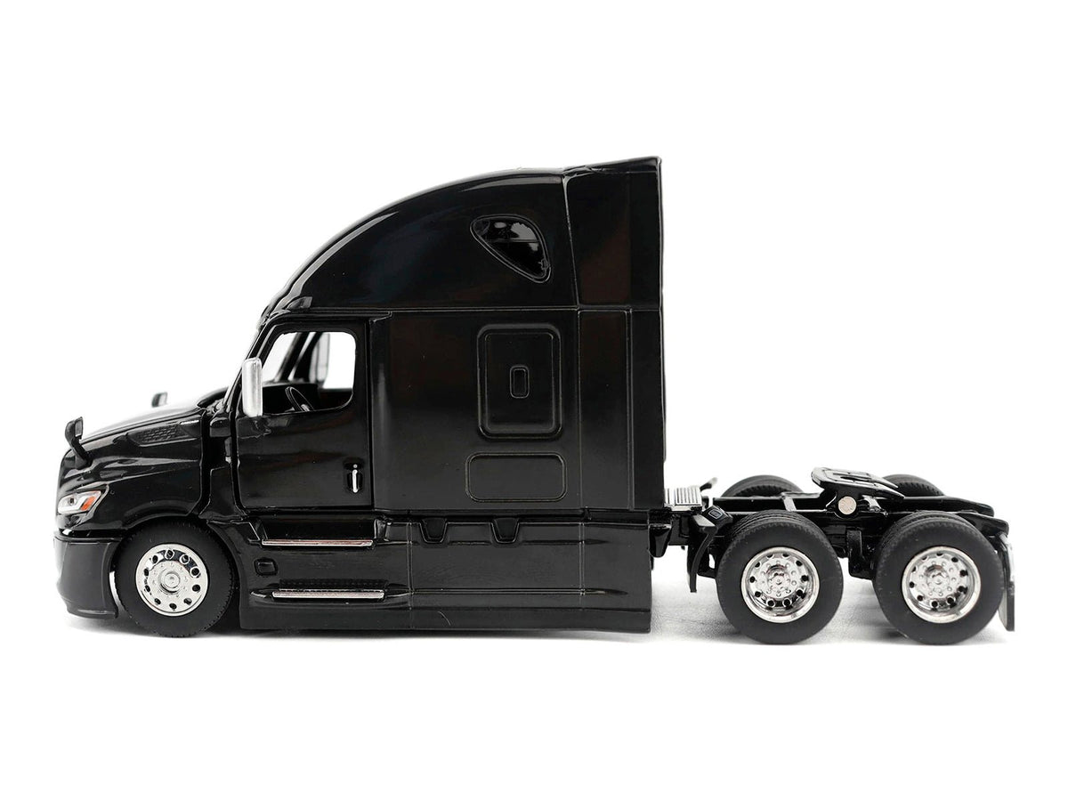 2025 Freightliner Cascadia Gen-5 Sleeper Cab Truck Tractor Night-Shift Black "Transport Series" 1/64 Diecast Model by Diecast Masters-Diecast Masters-ModelCars.com