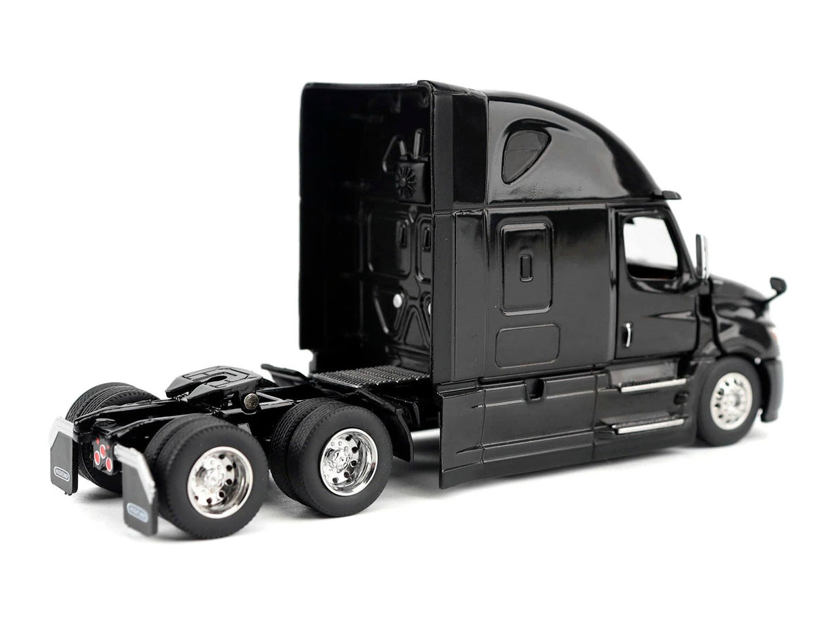 2025 Freightliner Cascadia Gen-5 Sleeper Cab Truck Tractor Night-Shift Black "Transport Series" 1/64 Diecast Model by Diecast Masters-Diecast Masters-ModelCars.com