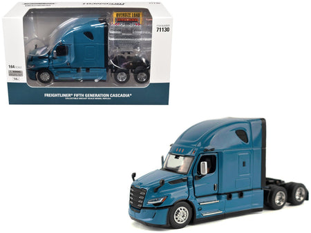 2025 Freightliner Cascadia Gen-5 Sleeper Cab Truck Tractor Signature Blue "Transport Series" 1/64 Diecast Model by Diecast Masters-Diecast Masters-ModelCars.com