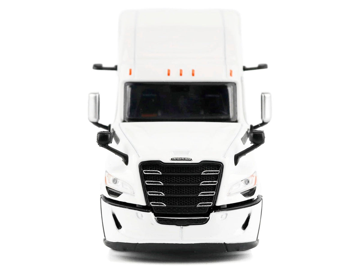 2025 Freightliner Cascadia Gen-5 Sleeper Cab Truck Tractor Winter White "Transport Series" 1/64 Diecast Model by Diecast Masters-Diecast Masters-ModelCars.com